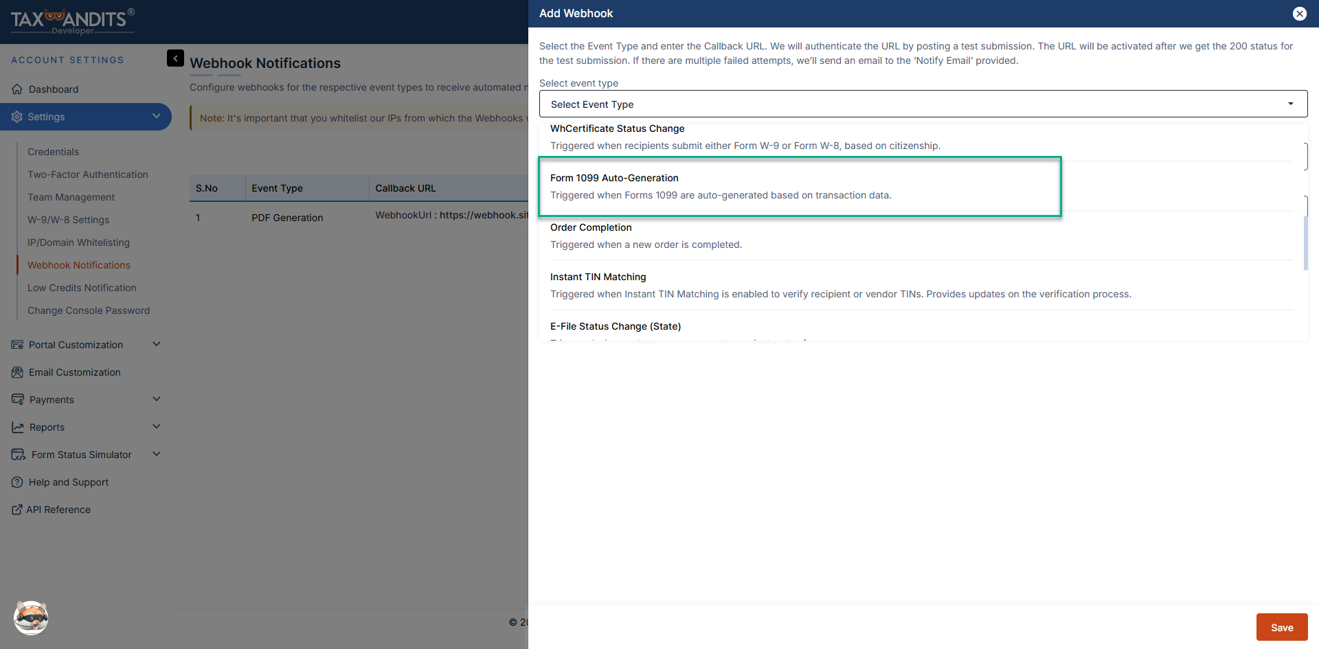 Form1099 Auto-Generation